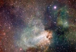 Žvaigždžių gimimo vieta – Messier 17